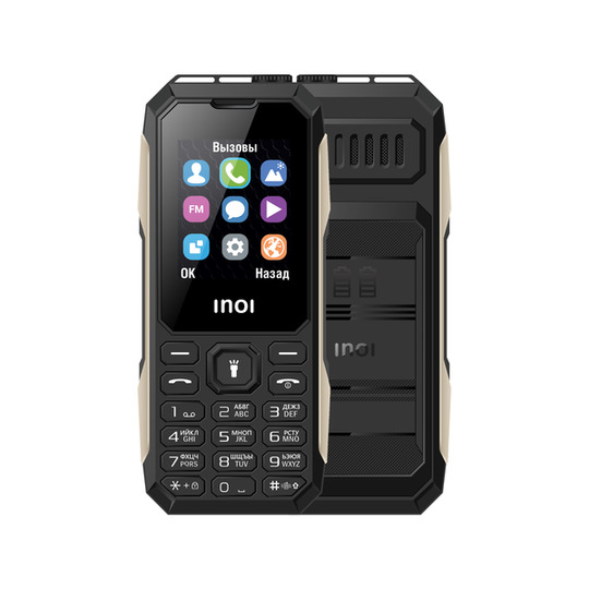Мобильный телефон INOI 106Z, 1.8" 120x160 TFT, Spreadtrum SC6531E, 32Mb RAM, 32Mb, 2-Sim, 1650 мА·ч, черный