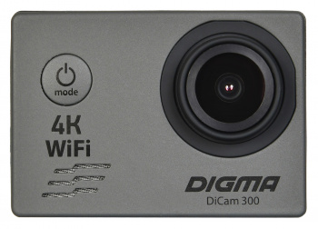 Экшн-камера Digma DiCam, WiFi, серый (DC300)