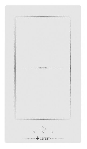 Индукционная варочная панель GEFEST ПВИ 4001 К12, 2 конфорки, белая (15711000)