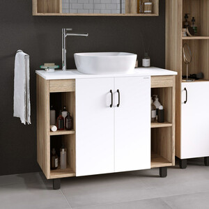 Мебель для ванной Grossman Флай 100х45 GR-3019, белый/дуб сонома