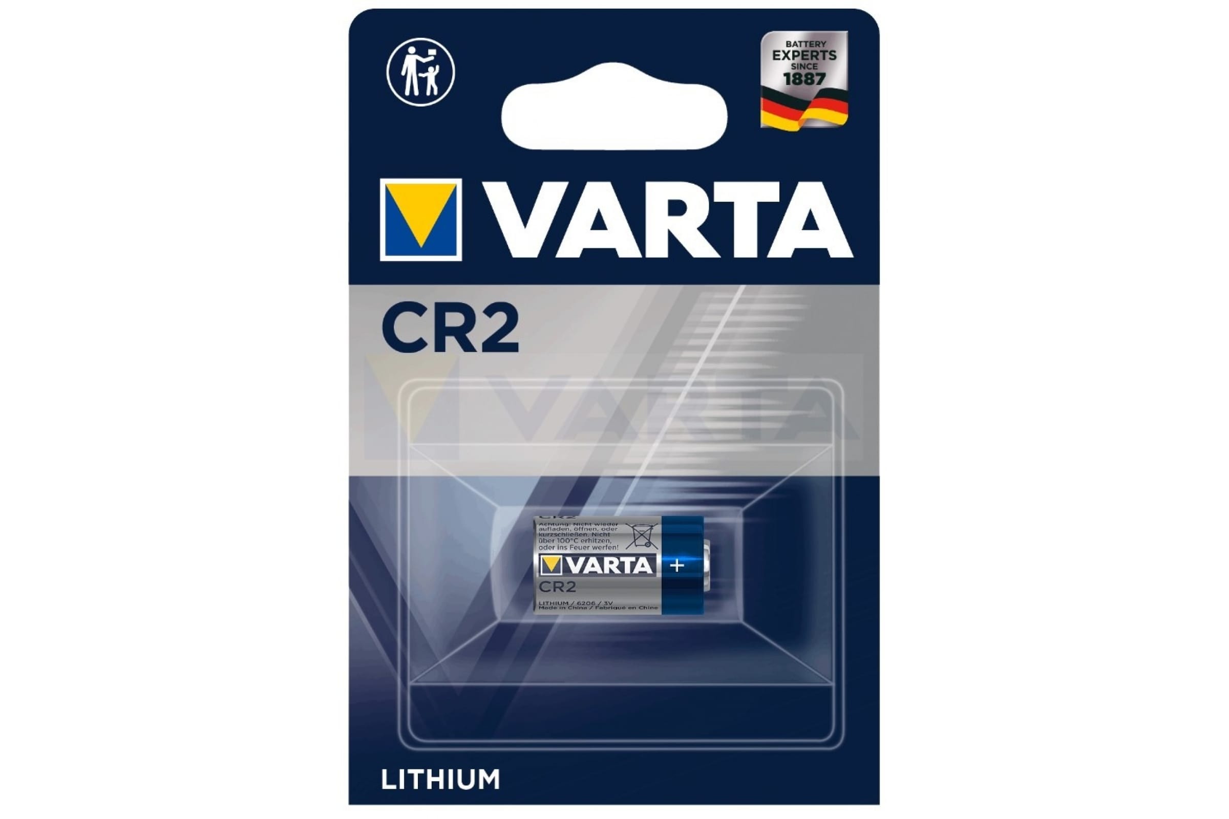 Батарея Varta ELECTRONICS, CR2 (CR15H270), 3V, 1шт. (06206301401)