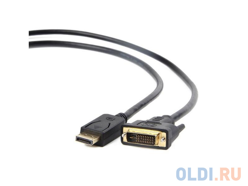 Кабель DisplayPort-DVI 1.0м  Gembird экранированный черный CC-DPM-DVIM-1M в Москвe