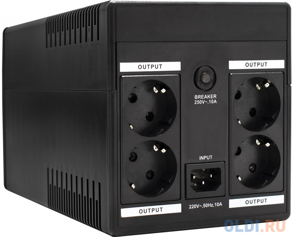 Exegate EP285512RUS ИБП ExeGate SpecialPro Smart LLB-1600.LCD.AVR.EURO.RJ <1600VA/950W, LCD, AVR, 4 евророзетки, RJ45/11, Black>