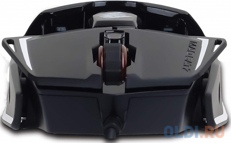 Игровая мышь Mad Catz  R.A.T. 2+ чёрная (PMW3325, USB, 3 кнопки, 5000 dpi, красная подсветка)