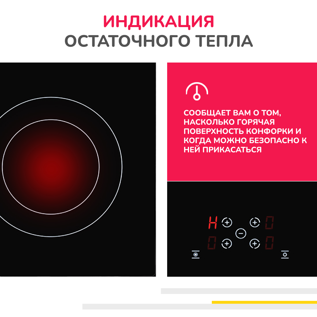 Электрическая варочная поверхность Simfer H60D17B070 (9 уровней мощности, сенсорное управление, автоотключение, черное стекло) в Москвe