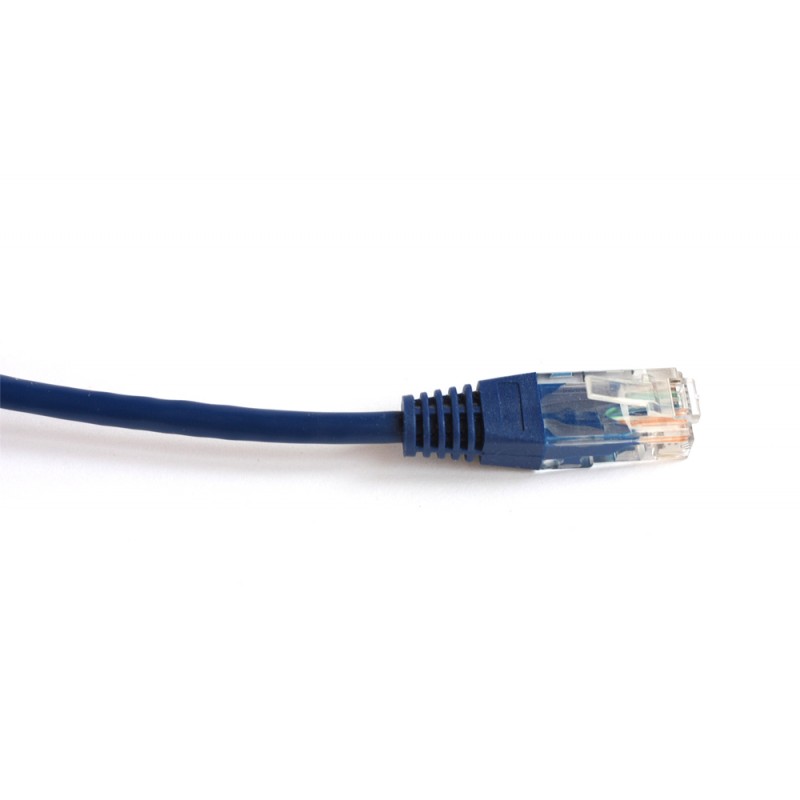 Патч-корд UTP кат.5e, 0.15 м, RJ45-RJ45, синий, TWT TWT-45-45-0.15-BL