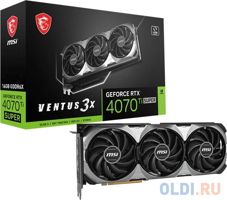 Видеокарта/ GeForce RTX 4070 Ti SUPER 16G VENTUS 3X