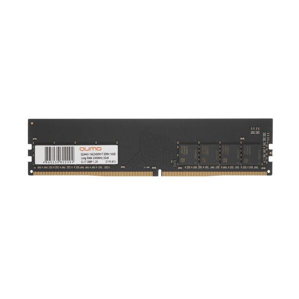Память оперативная DDR4 Qumo 16Gb 2400MHz (QUM4U-16G2400N17)