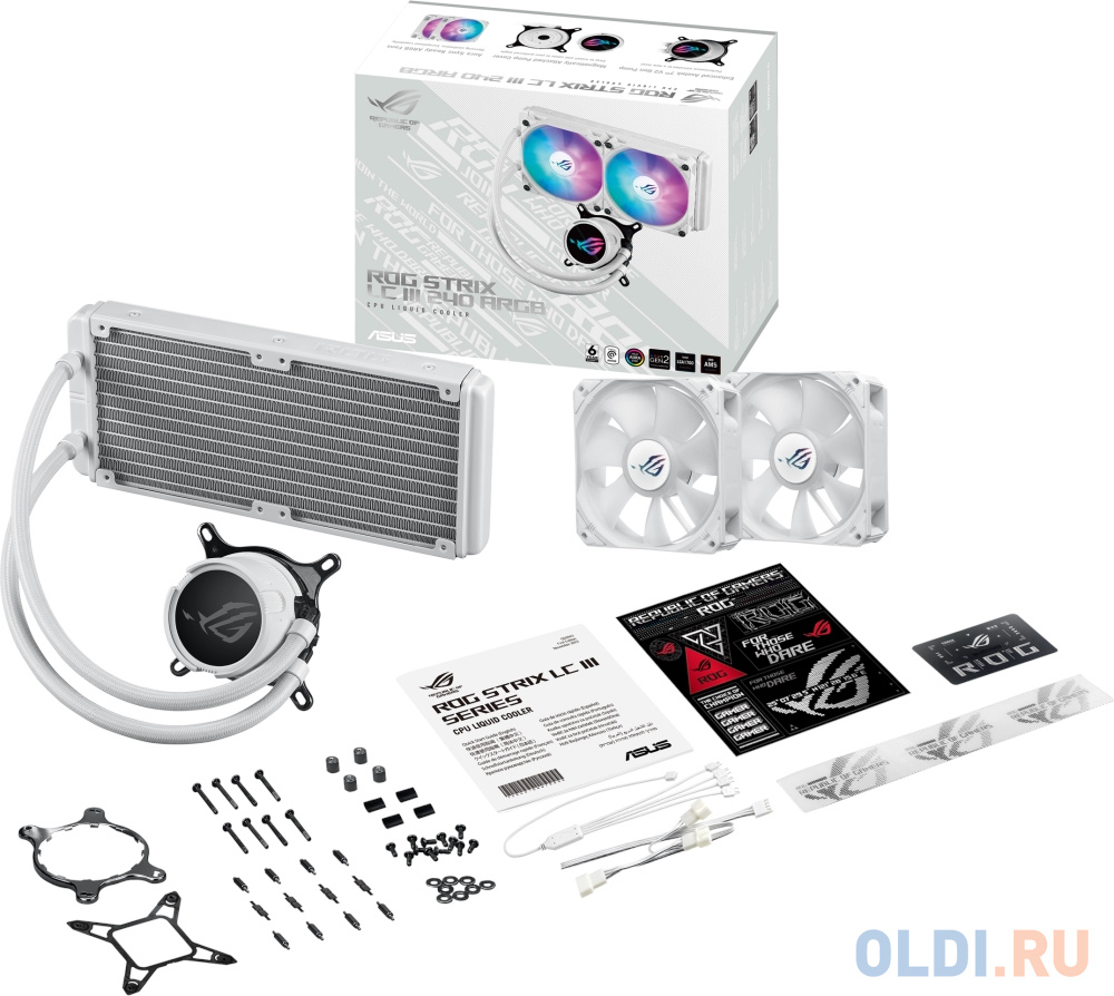 Жидкостная система охлаждения ASUS ROG STRIX LC III 240 ARGB WHT /AIO COOLER,ASETEK,SIGRID V2, ARGB в Москвe