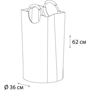 Корзина для белья Fixsen серый, 63 литра (FX-1011)