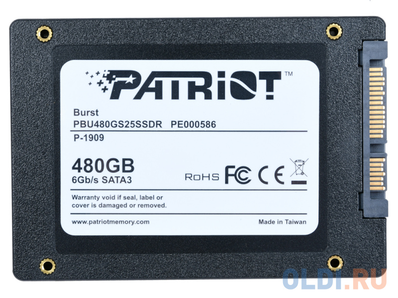 SSD накопитель Patriot PBU480GS25SSDR 480 Gb SATA-III