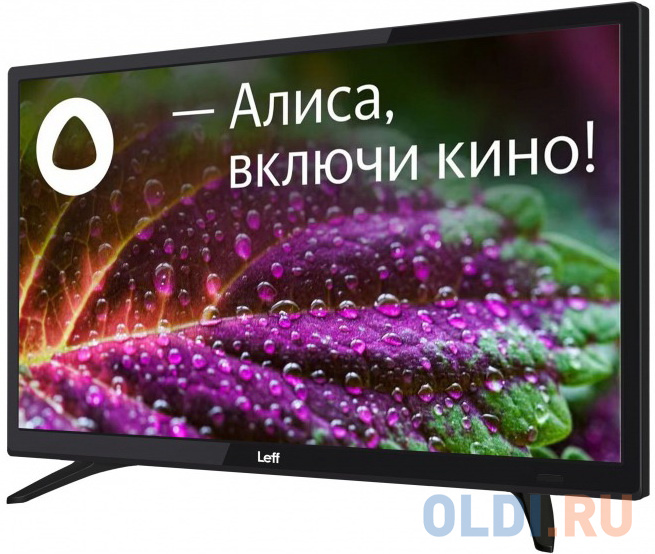 Телевизор LEFF 24" Smart/FHD 1920x1020 TV Wi-Fi Bluetooth Yandex.TV черный 24F560T в Москвe