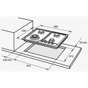 Газовая варочная панель DeLonghi I23.1 ASV CD