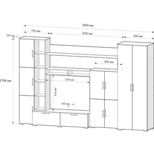 Гостиная Mebel Ars Мальта (белый) в Москвe