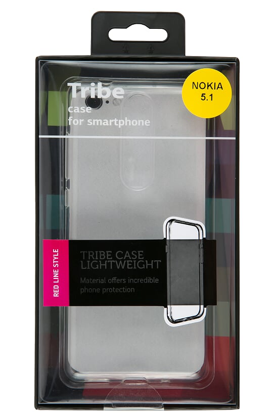 Чехол-накладка Red Line Tribe для смартфона Nokia 5.1, силикон, прозрачный (УТ000015818)