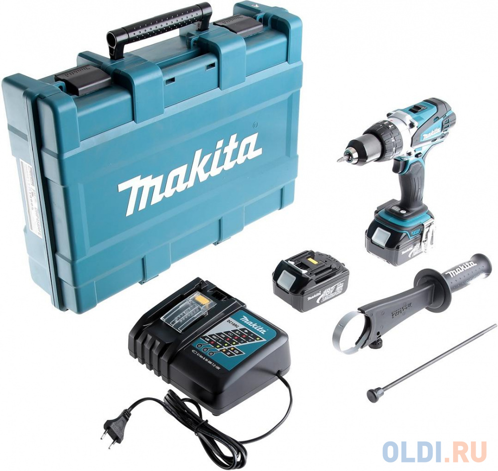 Аккумуляторная дрель-шуруповерт Makita DHP458RFE