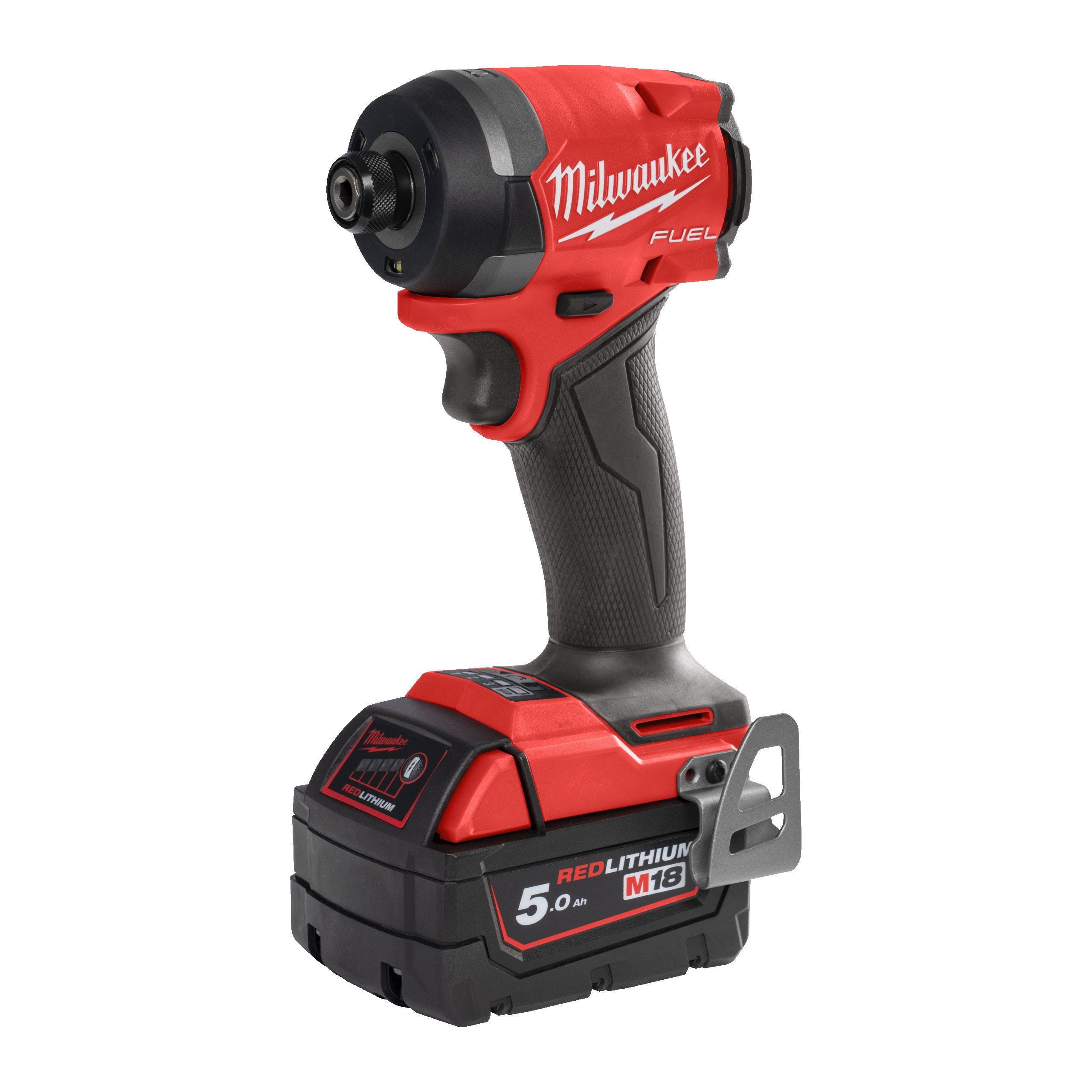 Винтоверт Milwaukee M18 FID3-502X, аккумуляторный, ударный, 226 нм, шестигранный (1/4HEX), 5 А·ч, Li-Ion, 18 В, два аккумулятора, кейс, 1.7 кг (4933479865) 2 акб + зу в Москвe