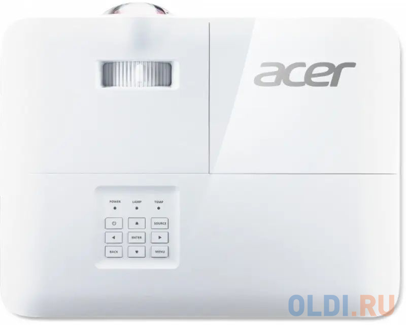 Проектор ACER S1386WH (DLP, 1280x800, 3600Lm, 20000:1, +2xНDMI, OSRAM, 1x16W speaker, lamp 5000hrs, short-throw, WHITE,