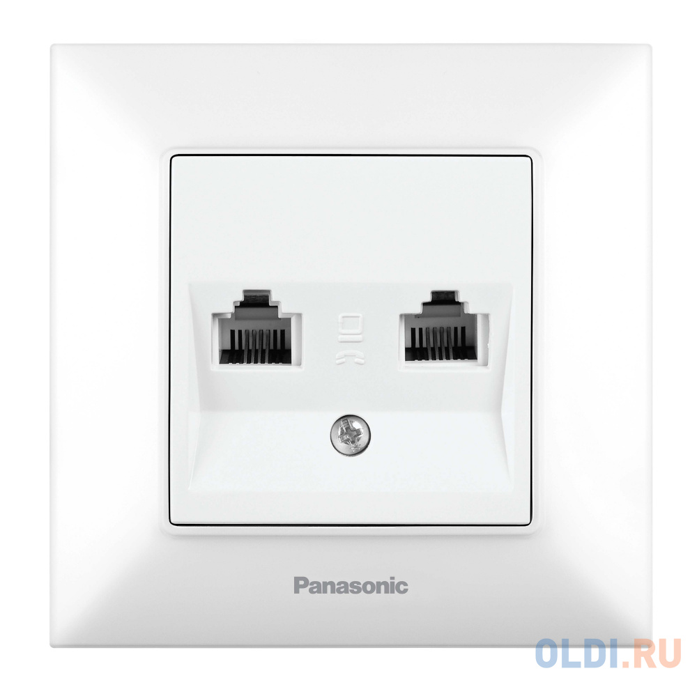 Розетка телефонная Panasonic Arkedia Slim (WNTC04032WH-RU) скрыт. IP20 белый (упак.:1шт) в Москвe