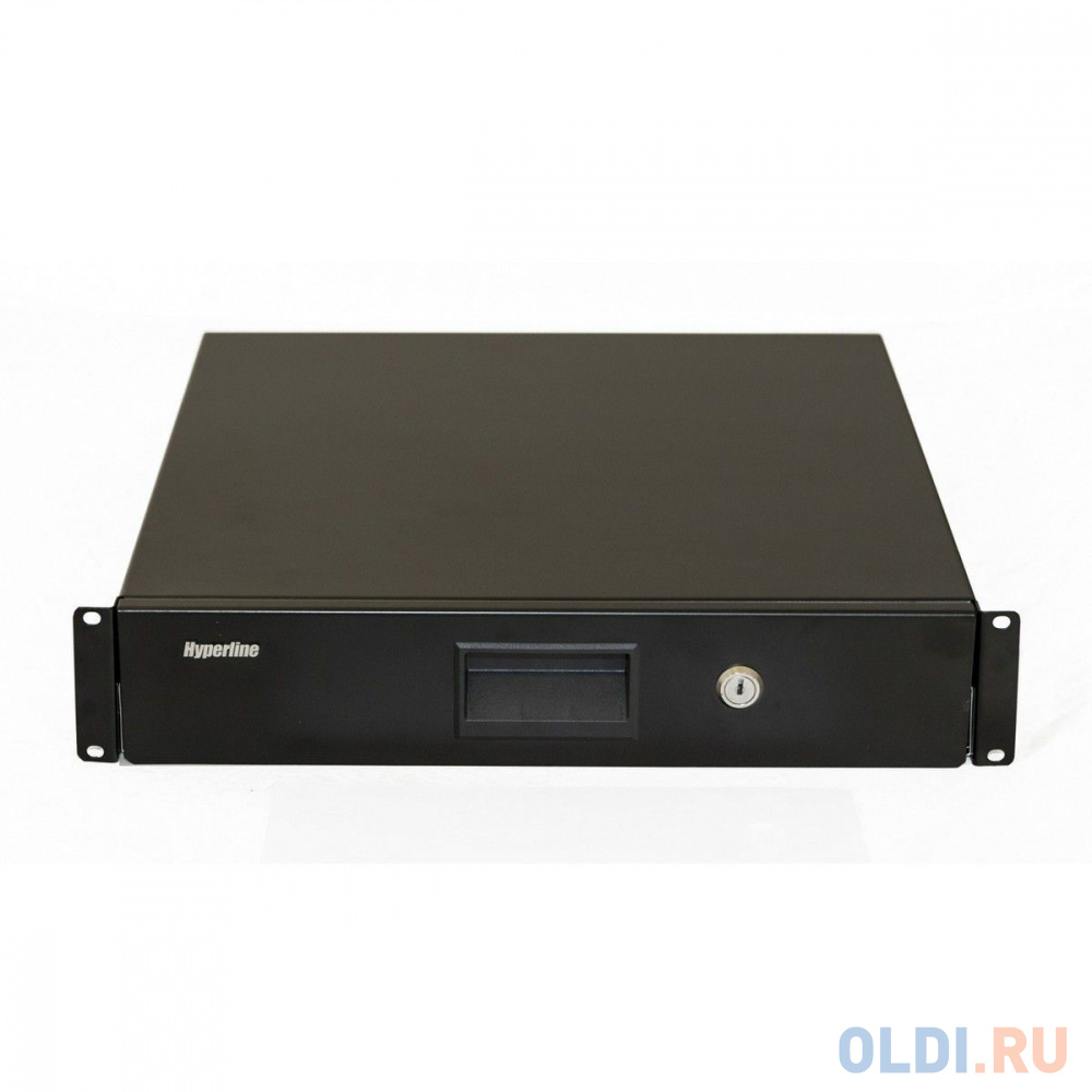 Hyperline TDR3-2U-460-RAL9004 Полка (ящик) для документов с замком в Москвe