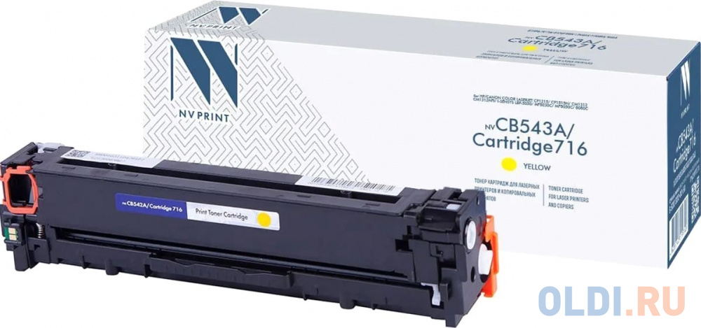 -/ Тонер-картридж NVP NV-CB542A/NV-716 Yellow универсальные для HP/Canon Color LaserJet CP1215/ CP1515n/ CM1312/ CM1312nfi/ i-SENSYS LBP-5050/ MF8030C в Москвe