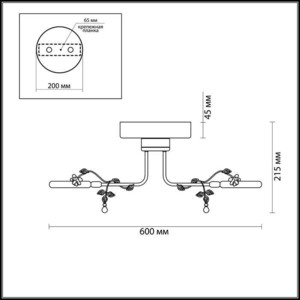 Потолочная светодиодная люстра Odeon Light 4036/48L в Москвe