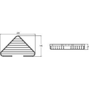 Полка-решетка Ideal Standard угловая iom (A9105AA)