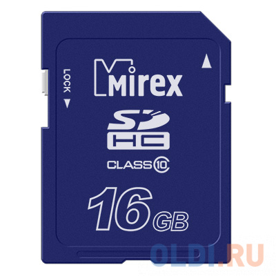 Флеш карта SD 16GB Mirex SDHC Class 10 13611-SD10CD16 в Москвe