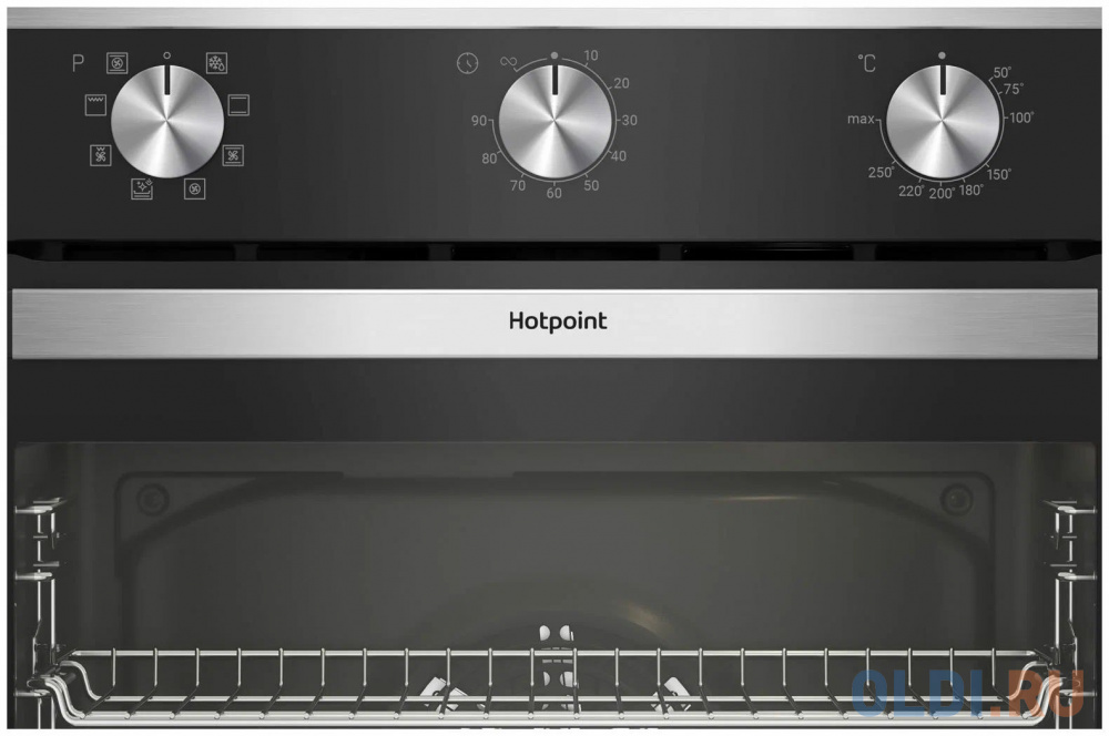 Духовой шкаф Электрический Hotpoint FE9 814 H IX нержавеющая сталь/черный в Москвe