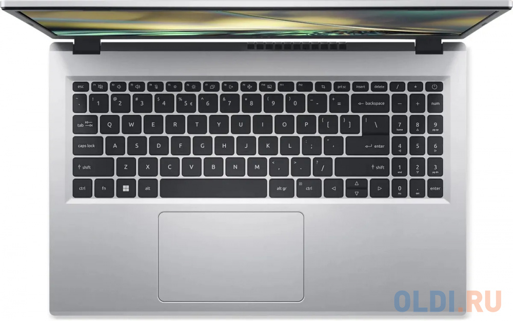 QWERTY Ноутбук Acer ASPIRE 3 A315-24P-R458 15.6" FHD, AMD R5-7520(4*8*2,8), 16Gb, 512GB SSD, No ODD, int., no OS, серебр