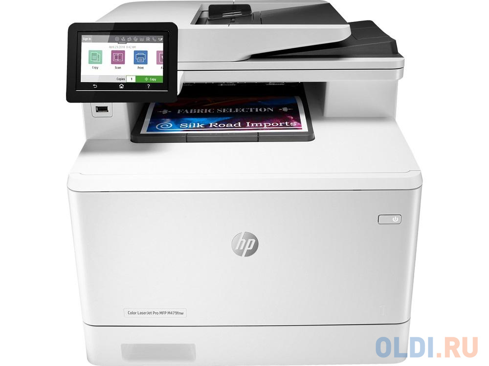 МФУ HP Color LaserJet Pro M479fnw &lt;W1A78A&gt;  принтер/сканер/копир/факс, A4, ADF, 27/27 стр/мин, 512Мб, USB, LAN, WiFi (замена CF377A M477fnw)