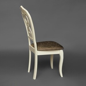 Стул TetChair Андромеда /Andromeda каркас Ivory white/ обивка коричневый S 168-7 в Москвe