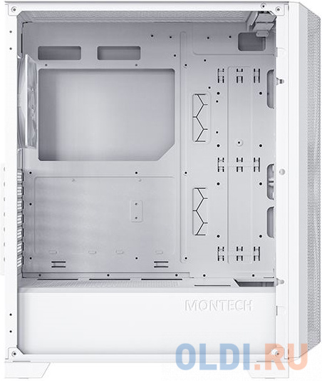 Корпус Montech SKY ONE Lite белый без БП ATX 3x120mm 2xUSB3.0 1xUSB3.1 audio bott PSU в Москвe