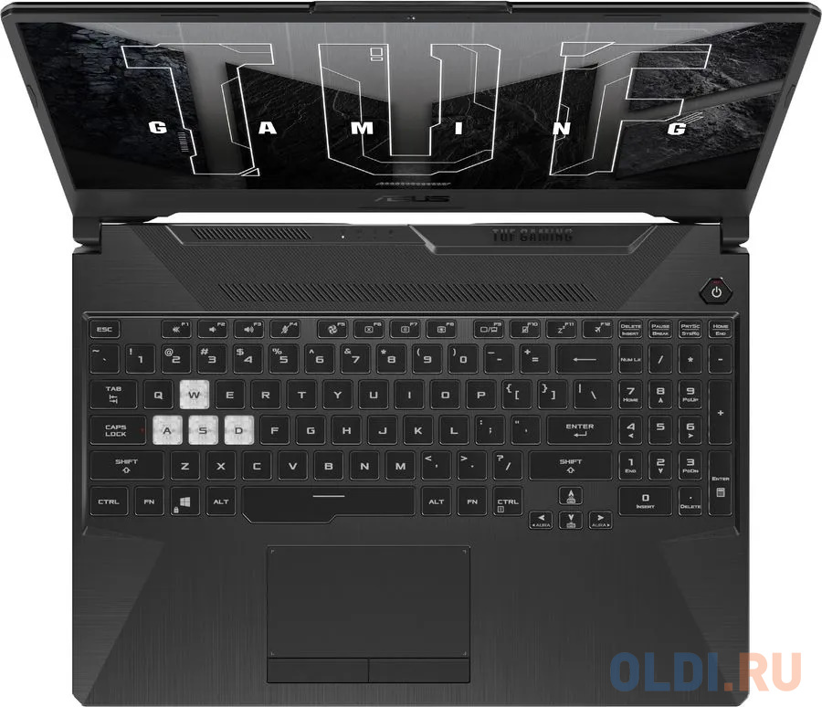 Ноутбук Asus TUF Gaming F15 FX506HF-HN027 Core i5 11400H 16Gb SSD512Gb NVIDIA GeForce RTX 2050 4Gb 15.6" IPS FHD (1920x1080) noOS black WiFi BT C