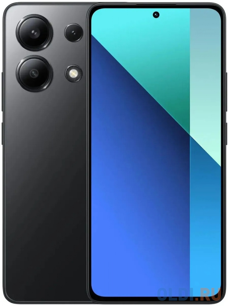 Смартфон Xiaomi Redmi Note 13 6.67(2400x1080) NFC Cam (108+8+2/16) Snapdragon 685 2.8ГГц(8) (8/256)Гб A13 5000мАч Черный 6941812759585