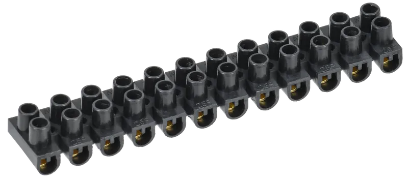 Клеммная колодка IEK ЗВИ-3 2x1,0...2,5 мм², 12 шт., чёрный (UZV5-003-04)