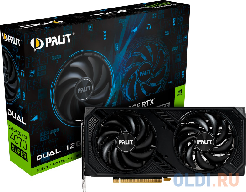 Видеокарта Palit nVidia GeForce RTX 4070 SUPER Dual 12288Mb в Москвe