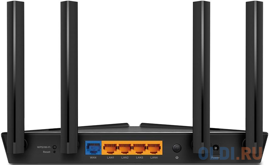 Wi-Fi роутер TP-LINK Archer AX53 802.11ax 2400Mbps 2.4 ГГц 5 ГГц 4xLAN LAN черный