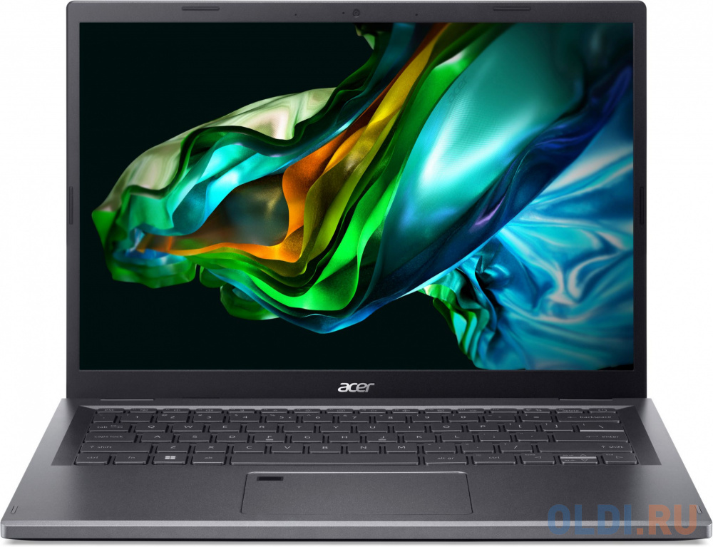 Ноутбук Acer Aspire 5 A514-56M-52QS Core i5 1335U 16Gb SSD512Gb Intel Iris Xe graphics 14&quot; IPS WUXGA (1920x1200) noOS black WiFi BT Cam (NX.KH6CD