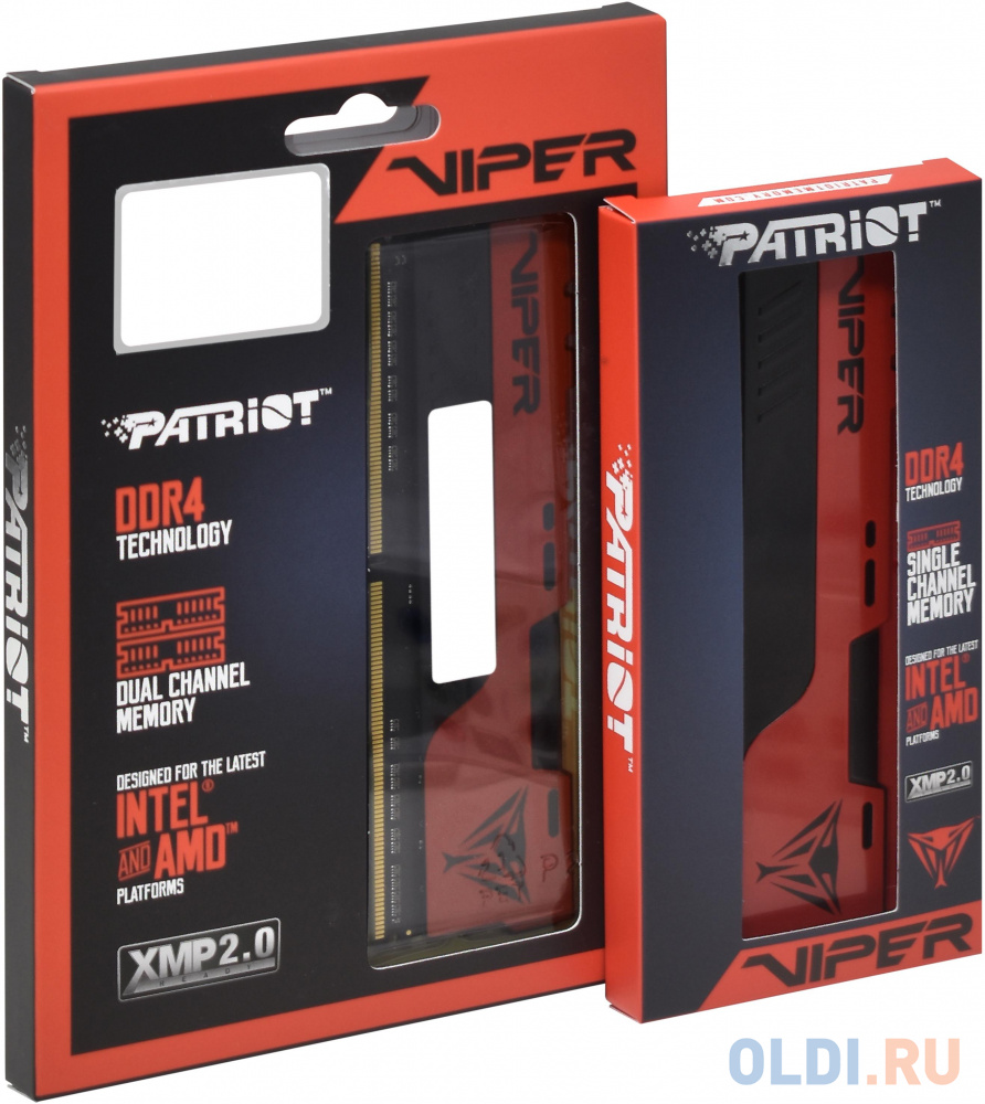 Оперативная память для компьютера Patriot Viper Elite II DIMM 64Gb DDR4 3200 MHz PVE2464G320C8K PVE2464G320C8K в Москвe