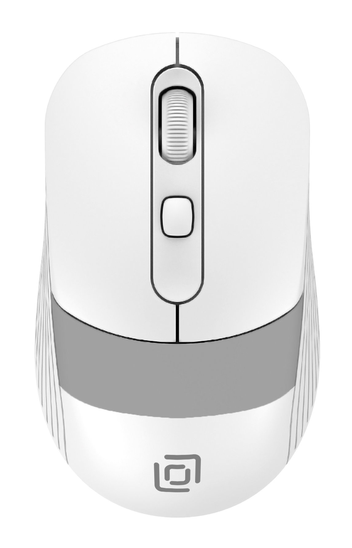 Мышь беспроводная Oklick 310MW, 3200dpi, оптическая светодиодная, USB, белый/серый (1869094)