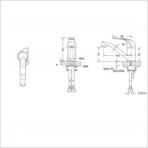 Смеситель для раковины Bravat Fit (F1233188CP-RUS) в Москвe