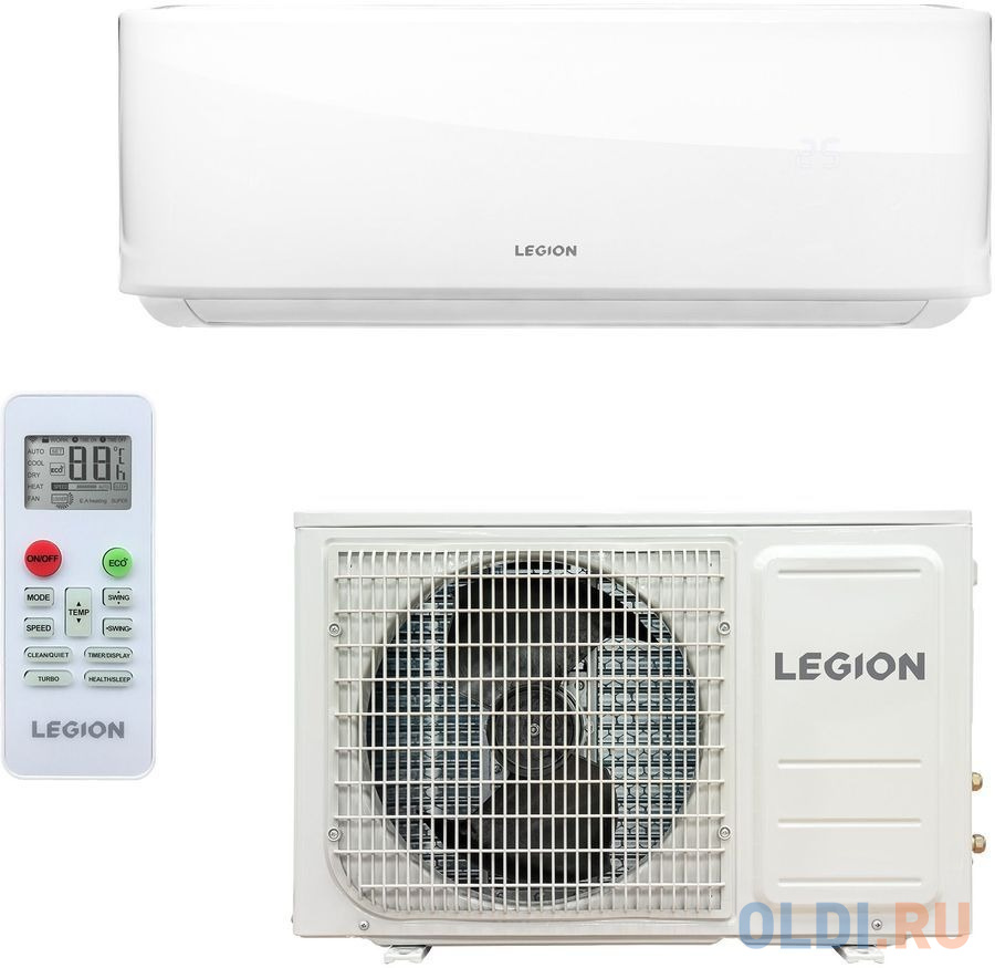 Сплит-система LEGION LE-FM09RH настенная, до 25м2, 9000 BTU, с обогревом, (комплект из 2-х коробок)