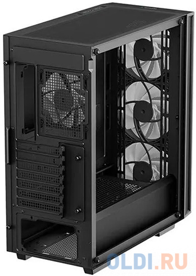 Корпус Deepcool Matrexx 55 V4 MESH черный без БП ATX 7x120mm 2x140mm 2xUSB3.0 audio bott PSU