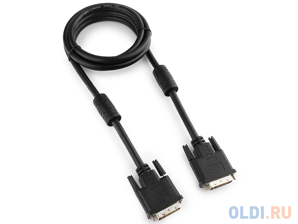 Кабель DVI-DVI 1.8м Single Link Gembird экранированный ферритовые кольца пакет CC-DVI-BK-6