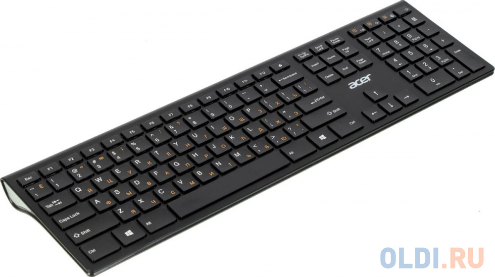Клавиатура Acer OKR020 черный USB беспроводная slim Multimedia
