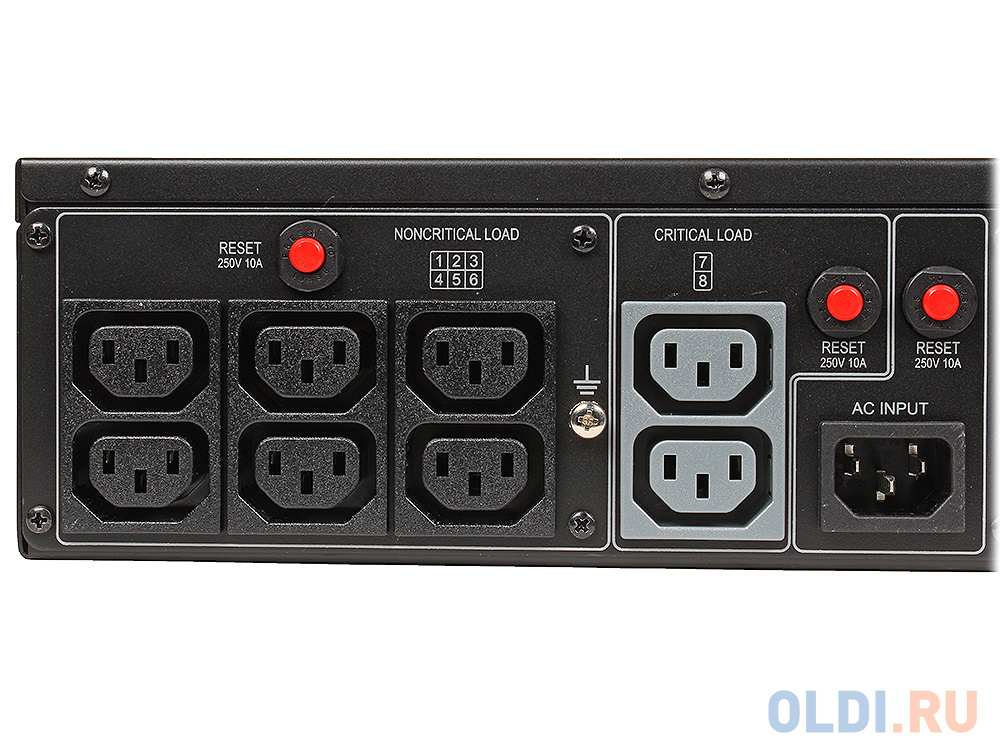 ИБП CyberPower PR1500ELCDRT2U 1500VA/1350W USB/RS-232/Dry/EPO/SNMPslot/RJ11/45 (8 IEC)