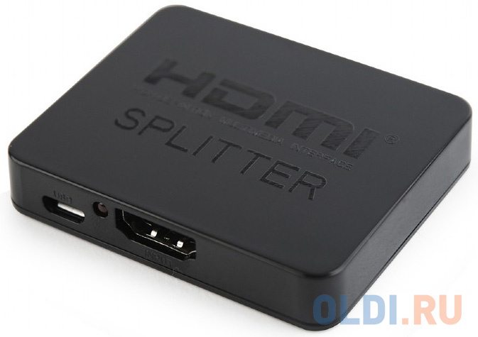 Cablexpert DSP-2PH4-03 Разветвитель HDMI Cablexpert DSP-2PH4-03, HD19F/2x19F, 1 компьютер => 2 монитора, Full-HD, 3D, 1.4v