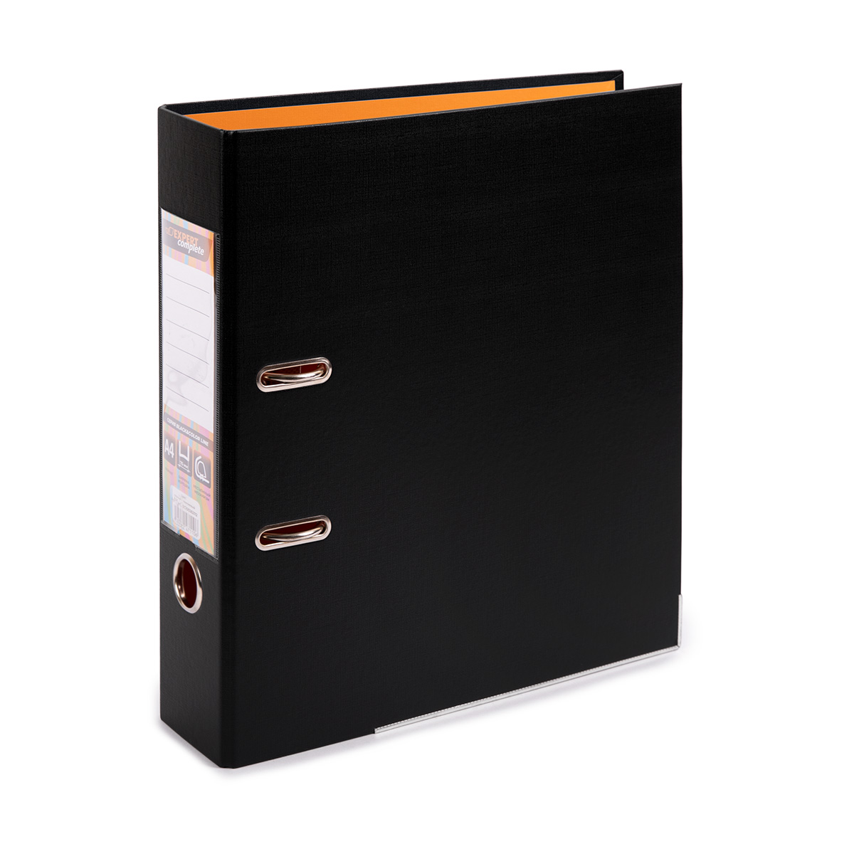 Папка-регистратор Expert Complete, А4, карман, картон, оранжевый/черный (ЕС100262112)