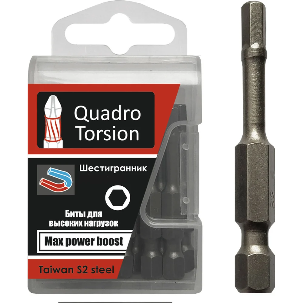 Шестигранная бита Quadro Torsion